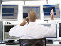 Photodune 316697 stock trader talking animatedly on the phone xs
