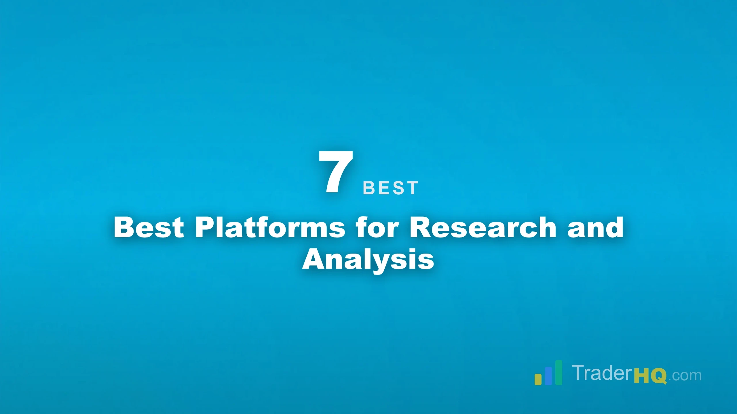 Best Platforms for Research and Analysis - 7 Best Stock Market Analysis Websites and Subscriptions for Technical Traders