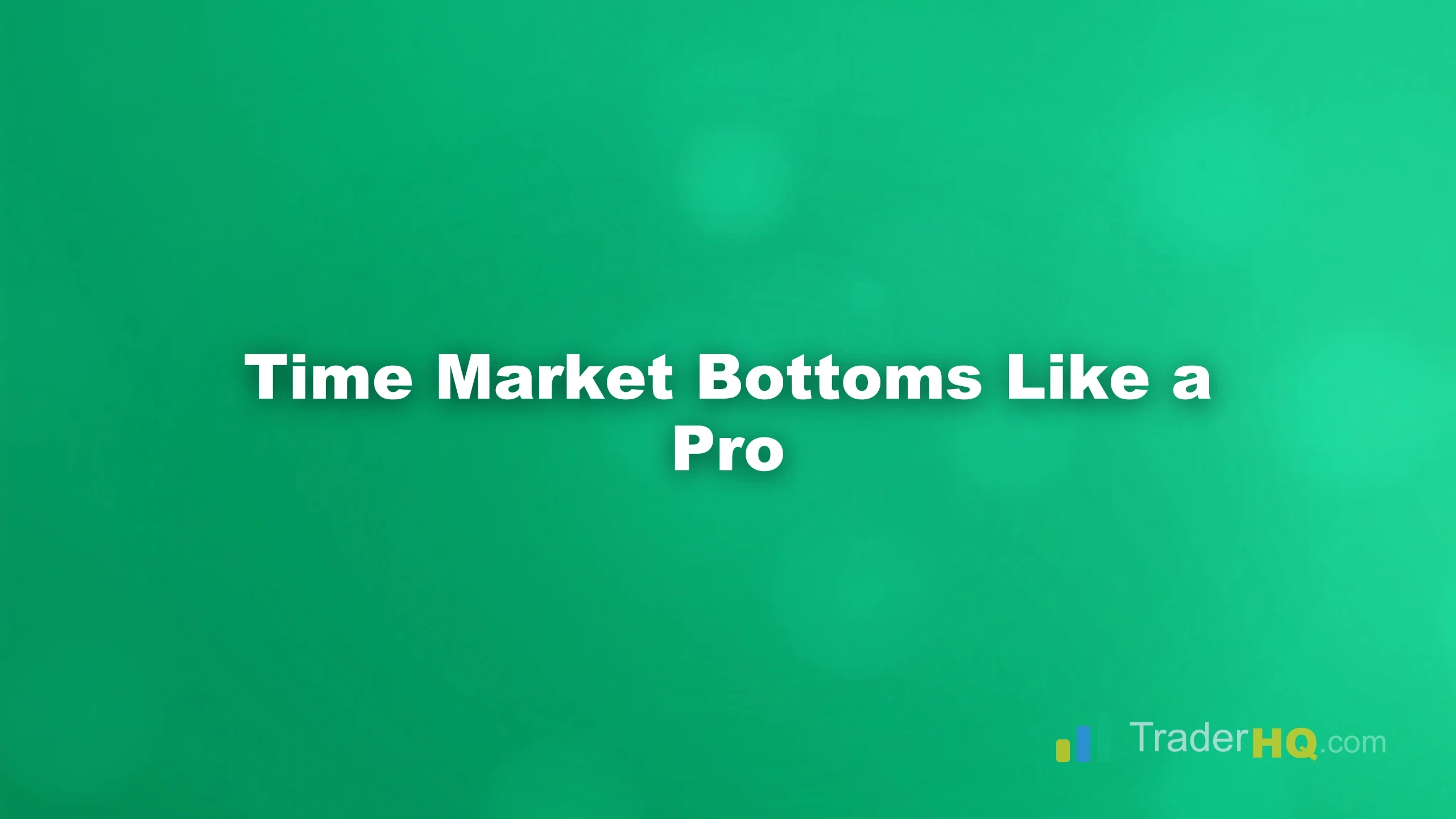 Time Market Bottoms Like a Pro - Coppock Curve: Spot Long-Term Market Bottoms