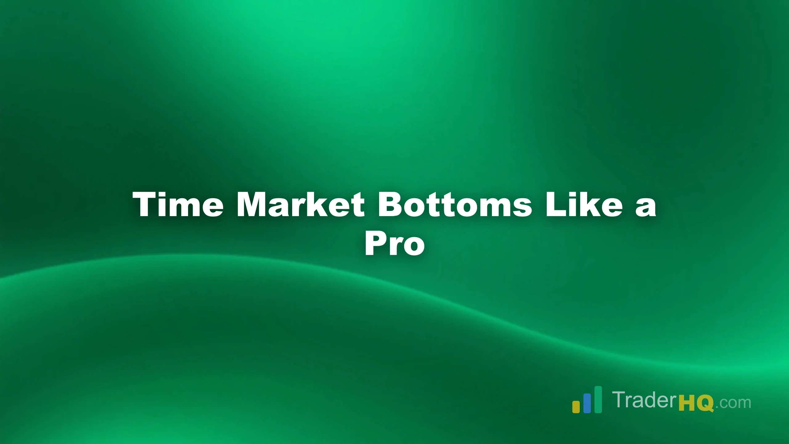 Time Market Bottoms Like a Pro - Coppock Curve: Spot Long-Term Market Bottoms