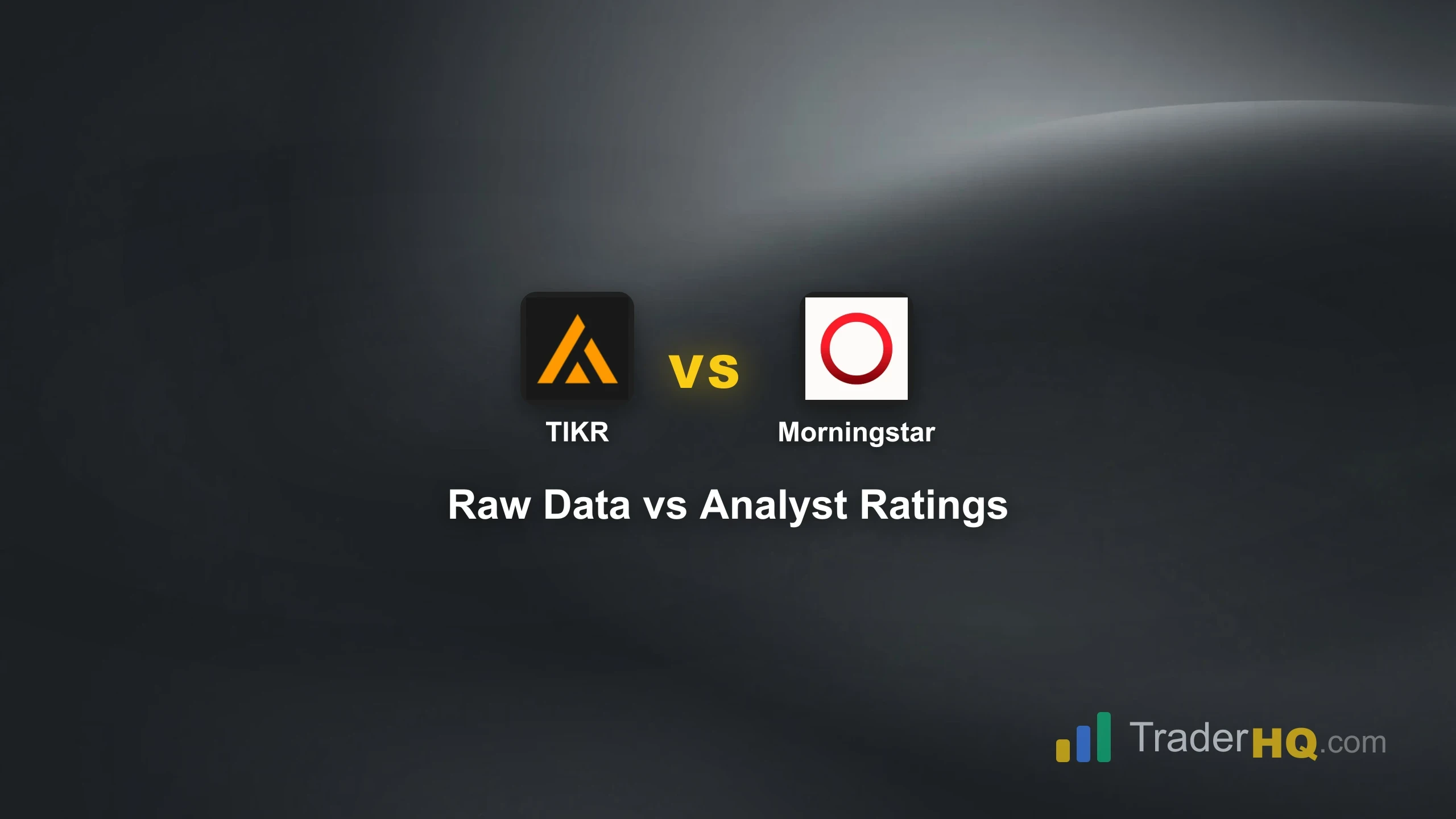 Raw Data vs Analyst Ratings - TIKR vs Morningstar Investor: Terminal Data vs Analyst Ratings