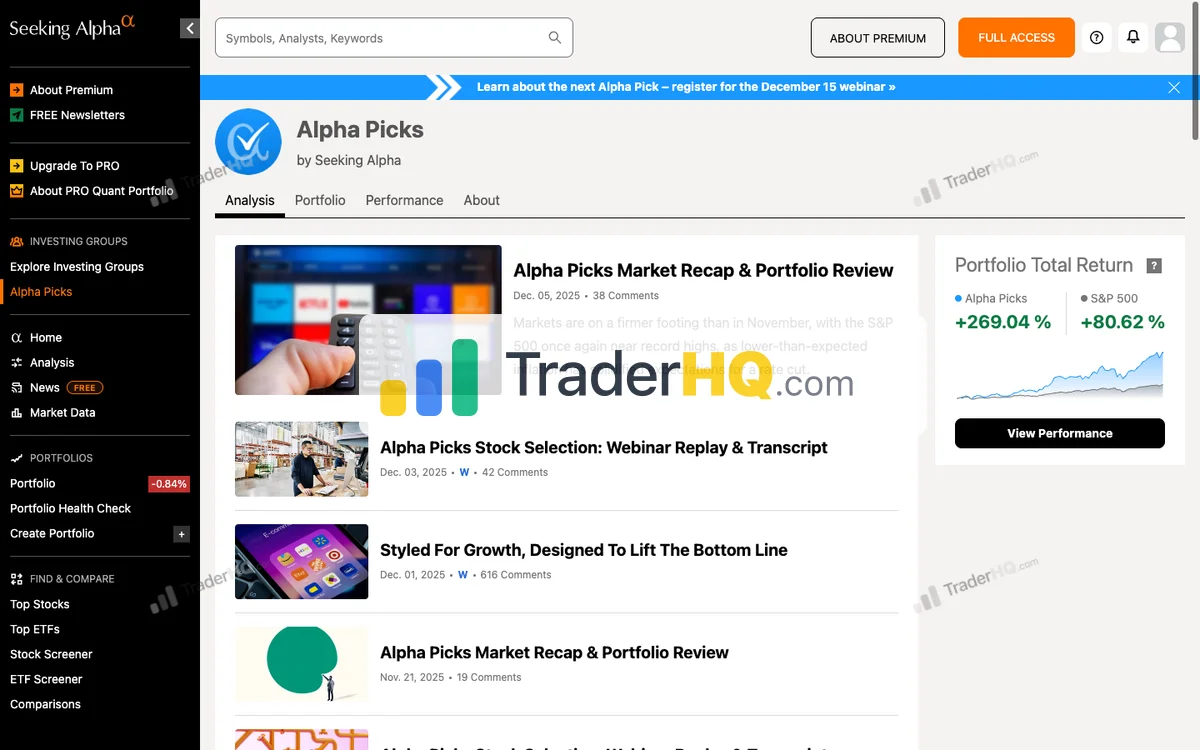 Alpha Picks Articles