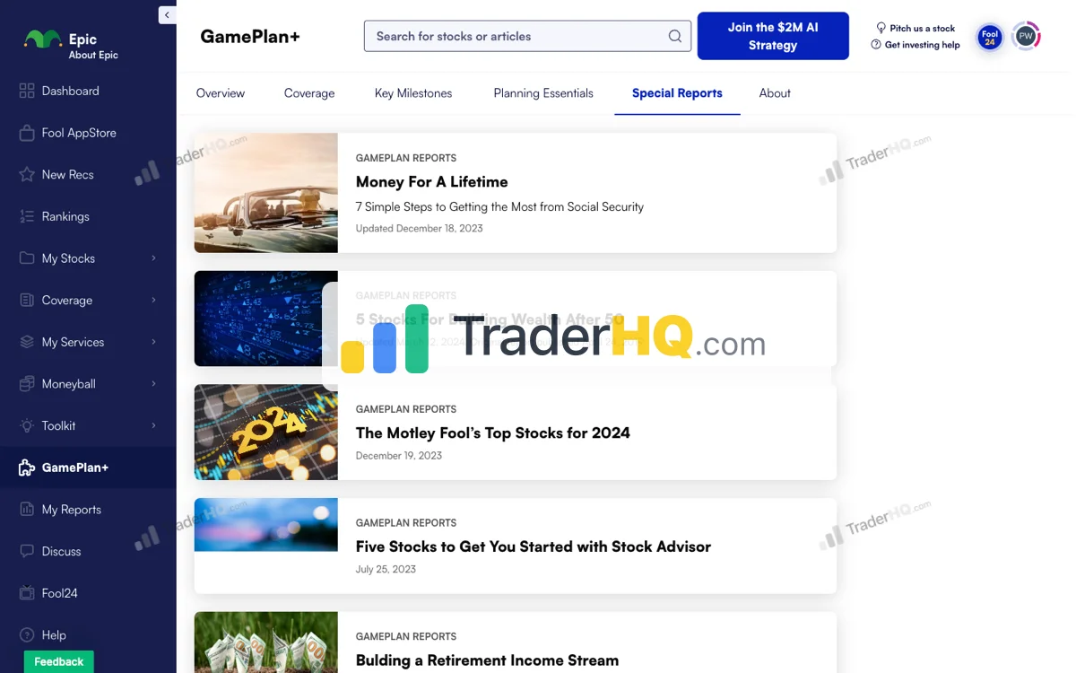 Gameplan Special Reports