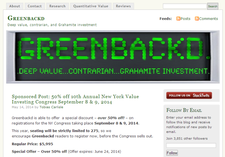 Greenbackd blog screenshot