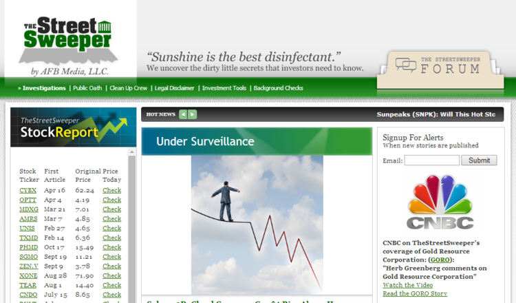 Street Sweeper blog screenshot