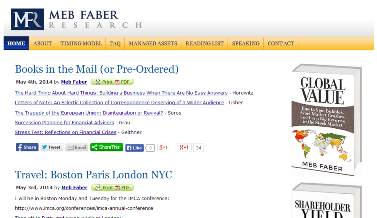 Meb Faber blog screenshot