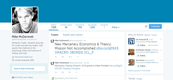 mercenarymike twitter profile