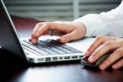 man searching on computer man searching on computer