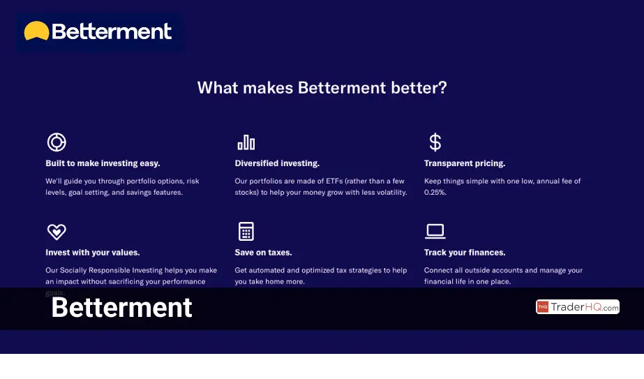 Betterment - Robo Advisor, Stock Picking Platform