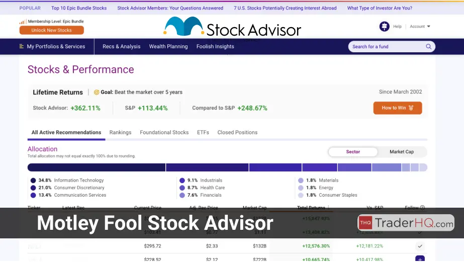Motley Fool Stock Advisor - Stock Picking Service